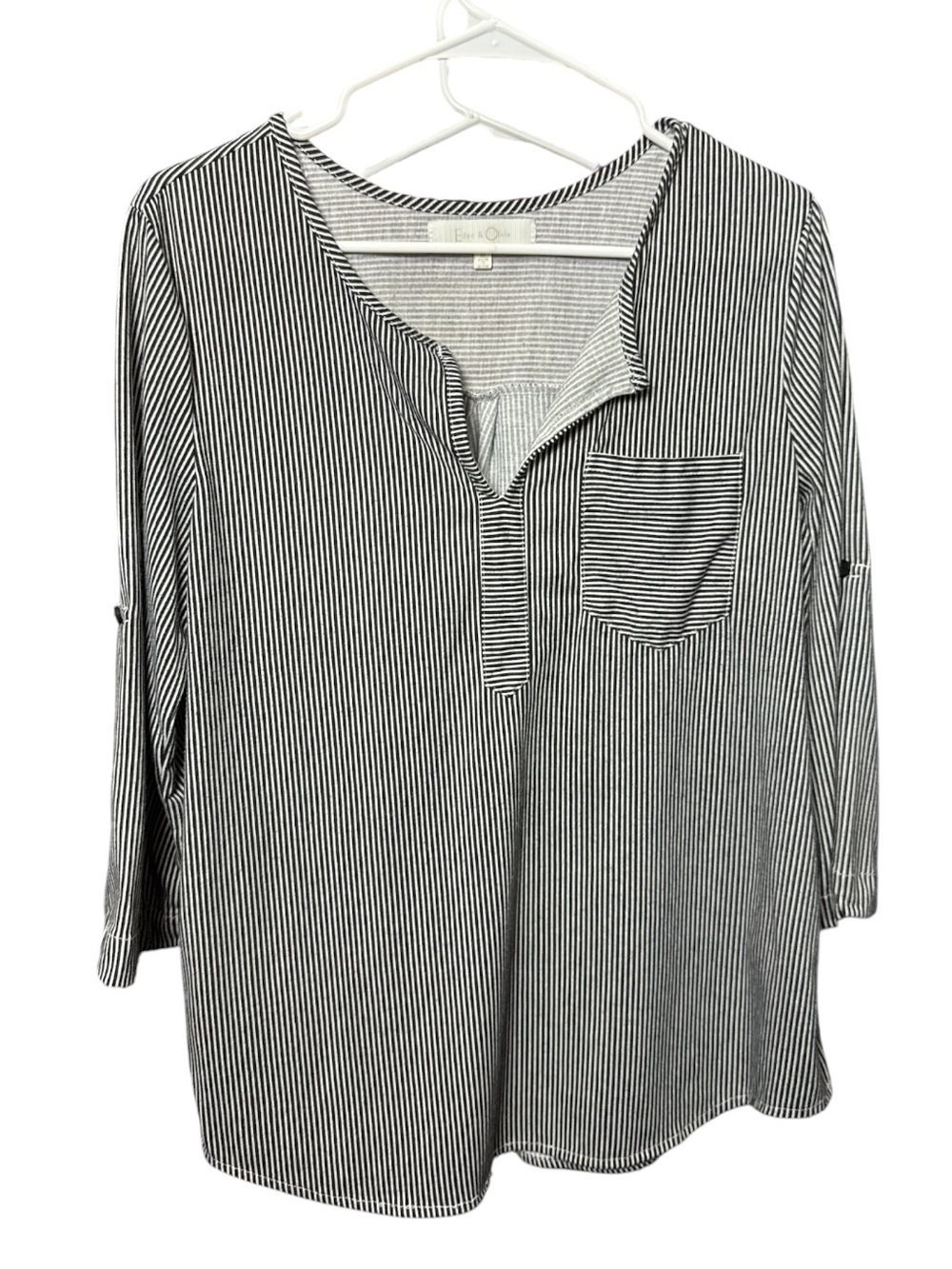 Eden & Olivia striped top, casual size medium